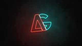 Neon Logo Audio Visualizer