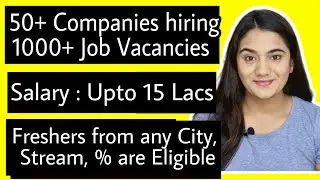 August 2021 Latest Job Vacancy for Freshers in Top Companies & MNCs | Pan india job openings for all