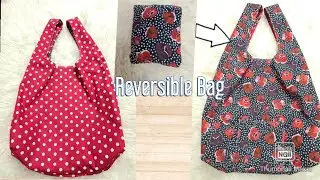 Shopping Bag tutorial | Reusable Grocery Bag Tutorial/Reversible Market Bag