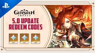 All Genshin Impact 5.0 Update Redeem Codes! (300 Primogems🔥)