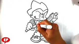 How to Draw Friday Night Funkin - Pico