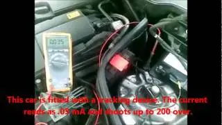 Current Reading - C-230 Mercedes Benz 203 with Vehicle Security Telematics Installed