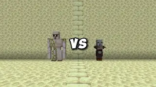 Iron Golem vs Pillager - Minecraft Mob Battle