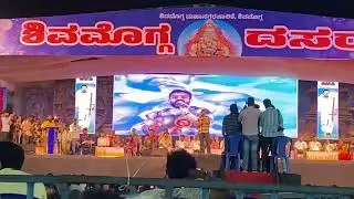 vijaya Raghavendra sang a song of Raghavendra Swami on Shivamogga Dasara | 2023