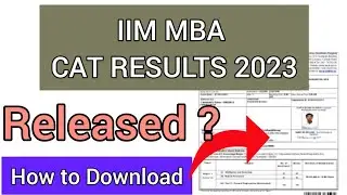 CAT Result 2023 | How To Check CAT 2023 Result Date