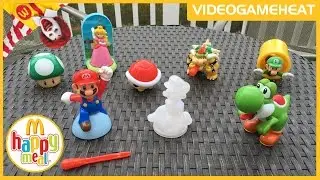 2017 McDonald's SUPER MARIO HAPPY MEAL Toys! COMPLETE SET Unboxing & Review | Nintendo Collectibles