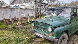 Вывожу мусор с участка. Стройка продолжается!