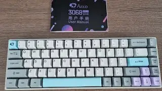 Unboxing my first ever mechanical keyboard - Akko 3068 Silent