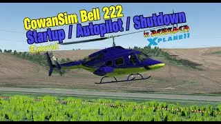 [HD] X-Plane 11 I Cowan Sim 222UT Start Up/Autopilot Quick Tutorial German