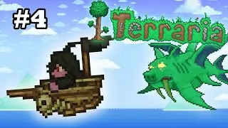 Enraged Pre-mech Duke Fishron (No Hit) — Master Summoner Playthrough #4 — Terraria 1.4