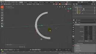 Blender Simple Deform Bend Modifier Blender 2.8