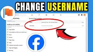 How To Change Facebook Page Username (2026)