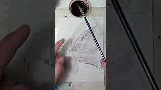 Рисую вином.