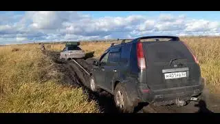 Вытаскиваем рыбаков из колеи