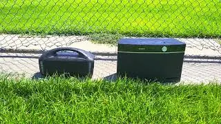 Tribit stormbox blast vs Aiwa exos 9 (outdoor battle)