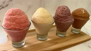 ¡Solo 2 ingredientes! Helado sin azúcar, Sin nata/sin leche!