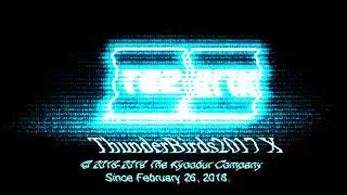ThunderBirds2017 X Futuristic Logo in 24 0 D U H