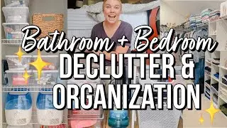 UNDER THE SINK ORGANIZATION BATHROOM | CLOSET CLEAN-OUT 2022 | LINEN CLOSET DECLUTTER + ORGANIZATION