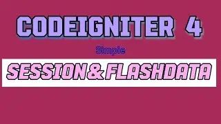 CodeIgniter 4 Session & Flashdata 