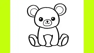 How To Draw A Teddy Bear - US Teddy Bear