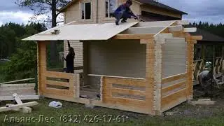 Азбука-Леса Сборка беседки из минибруса 45*145