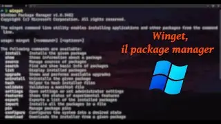 Overview di Winget : Il Package Manager di Windows