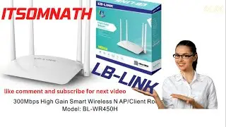 Setup LB-LINK Router wireless And PPPOE#ITsomnath
