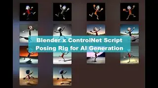 BSLIVE Blender and ControlNet - Posing Rig for AI Generation
