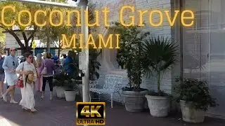 MIAMI -Sunday - Coconut Grove , FL [4K]