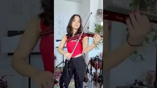 Playing Cemetary Gates by Pantera on electric violin! 