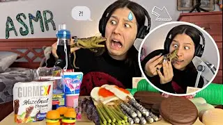 съела ЯЩЕРИЦУ? // ASMR eating: Мармелад, Желе, Популярное Печенье, жидкая жвачка и другое ʕ•́ᴥ•̀ʔっ