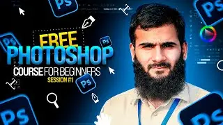 Adobe Photoshop CC 2024 Course for Beginners in Urdu/Hindi | Session 01 | @Mubashar786