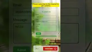 How to create a responsive contact us page using 