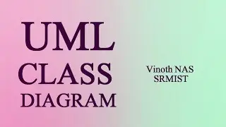 Class Diagram | Vinoth NAS | UML Diagrams | Object Oriented Design