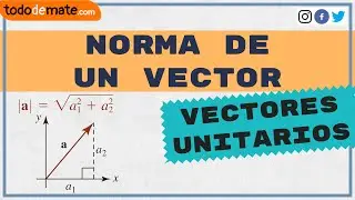 📗✏️ ¿Qué es la 𝗡𝗢𝗥𝗠𝗔 𝗗𝗘 𝗨𝗡 𝗩𝗘𝗖𝗧𝗢𝗥 y cómo generar VECTORES UNITARIOS?