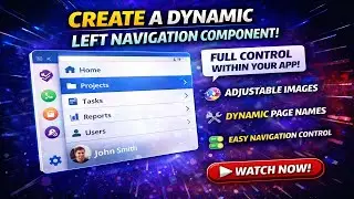 Creating a Dynamic Left Navigation Component in Power Apps | Power Apps Component Library Tutorial