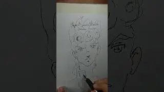 I draw Jojo's bizarre adventure in less than 3 minutes! art tutorial!