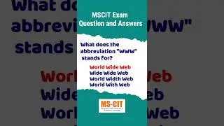 MSCIT Exam 2023 Question and Answers 