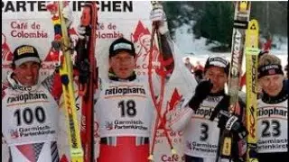 Hermann Maier wins super-G II (Garmisch 1997)