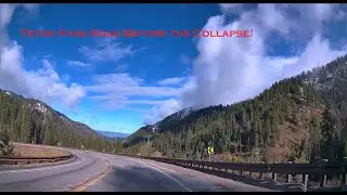 Teton Pass Road (Highway 22 in Wyoming) - October 5, 2023 - Before the Collapse