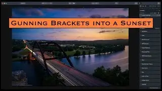 Gunning brackets into a sunset (Aurora HDR tutorial)