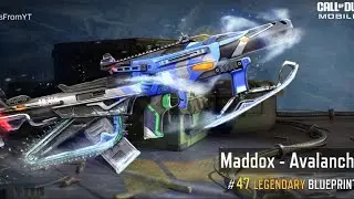 LEGENDARY MADDOX AVALANCHE GAMEPLAY | CALL OF DUTY MOBILE 