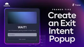 Create an Exit Intent Popup on Framer