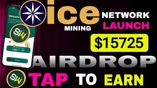 ICE NETWORK LAUNCH TAP TO EARN AIRDROP | SUNWAVES COIN : TAP TO EARN | TAPSWAP, NOT COIN