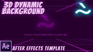 3D Dynamic Background After Effects Template