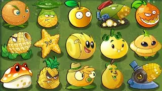 Plants Vs Zombies 2 | All RANDOM YELLOW Plants Power-Up! vs Deep Sea Gargantuar (PVZ2)