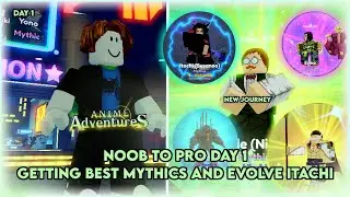 F2P NOOB JOURNEY TO BECOME PRO EVOLVING ITACHI & GETTING THE BEST MYTHICS  Day 1 - Anime Adventure