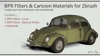 Unlocking the 2D Magic : BPR Filters and Cartoon Materials for Stunning  2D Look !