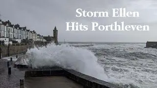STORM ELLEN HITS PORTHLEVEN, CORNWALL - 20/08/20