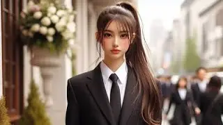 [4K] Middle East beautiful College girls || Ai Lookbook